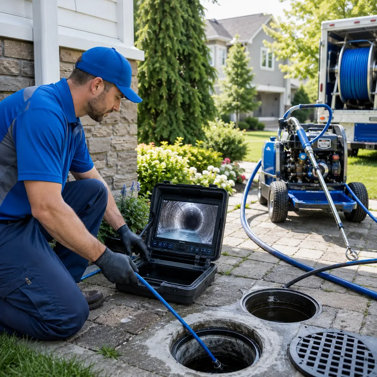 Outdoor drain cleaning professionals serving Fleetwood, NC