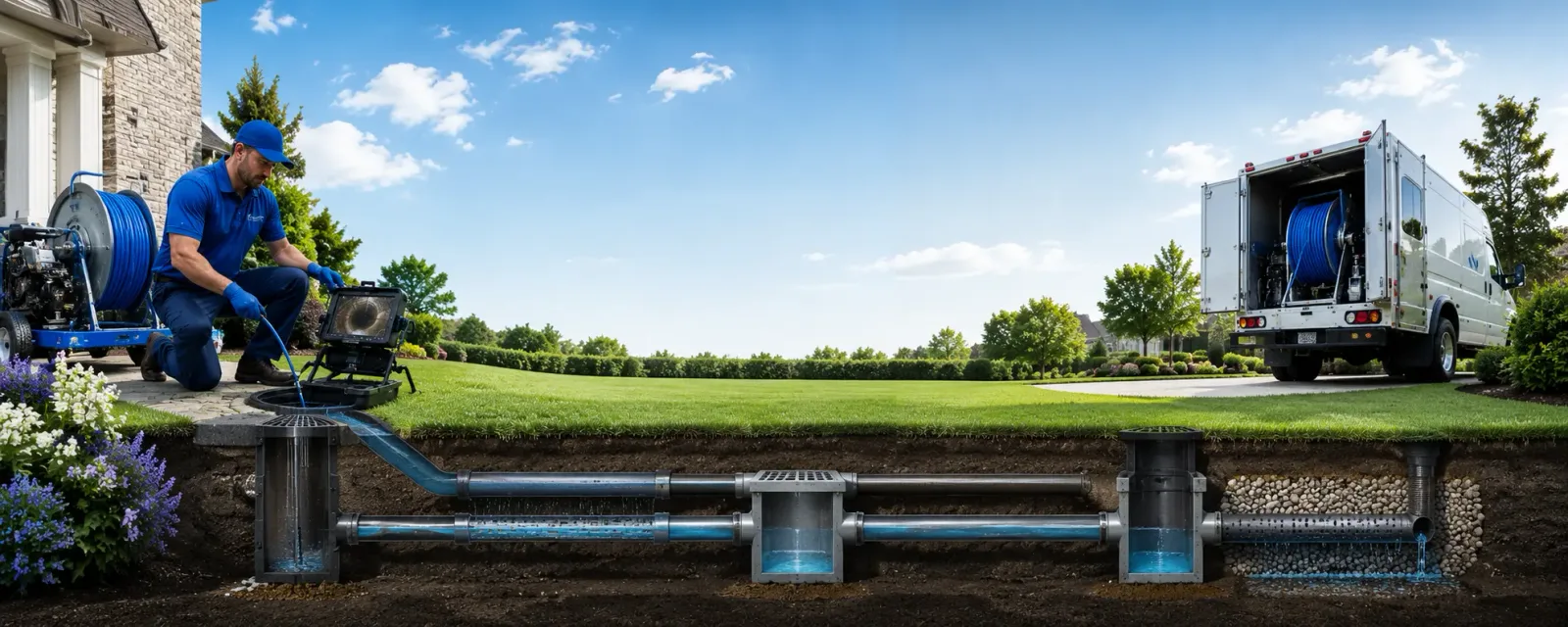 Outdoor drain cleaning information for Fleetwood, NC